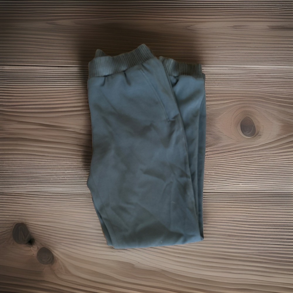 Babaton Solid Blue Joggers Elastic Waist Pull On Women's Size Medium Ribbed Trim - Picture 6 of 7